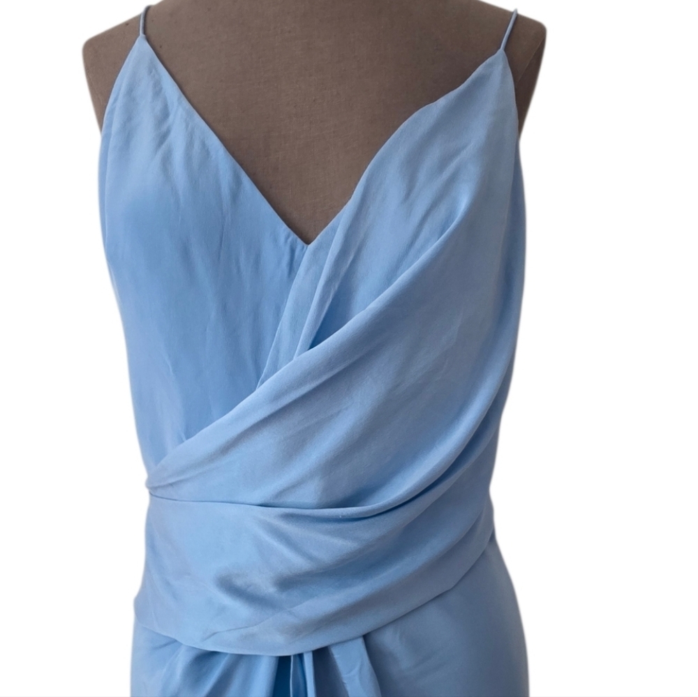 ACLER Lucas Silk Dress In Empire Blue Size 8 NWT - Picture 11 of 16